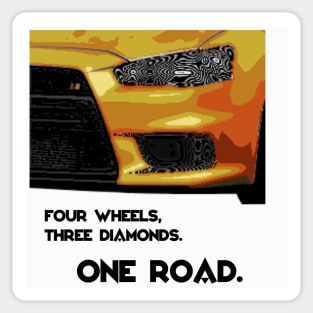 One Road. Sticker